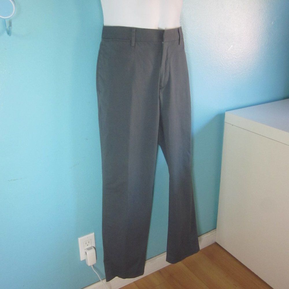 Bonobos Mens Size 33/30 Cotton Chino Slim Pants Steel Gray Manteco Made in Italy